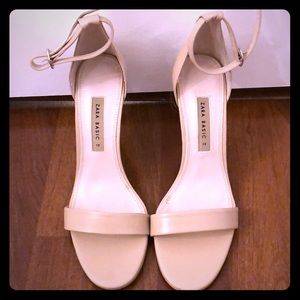 Unworn Zara Nude heels
